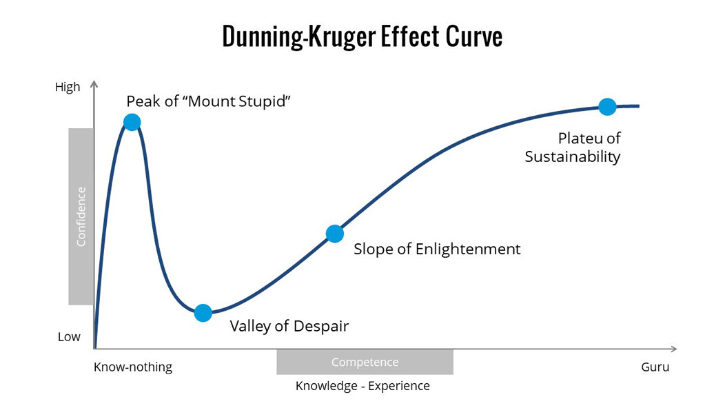 Dunning-Kruger Effect Curve